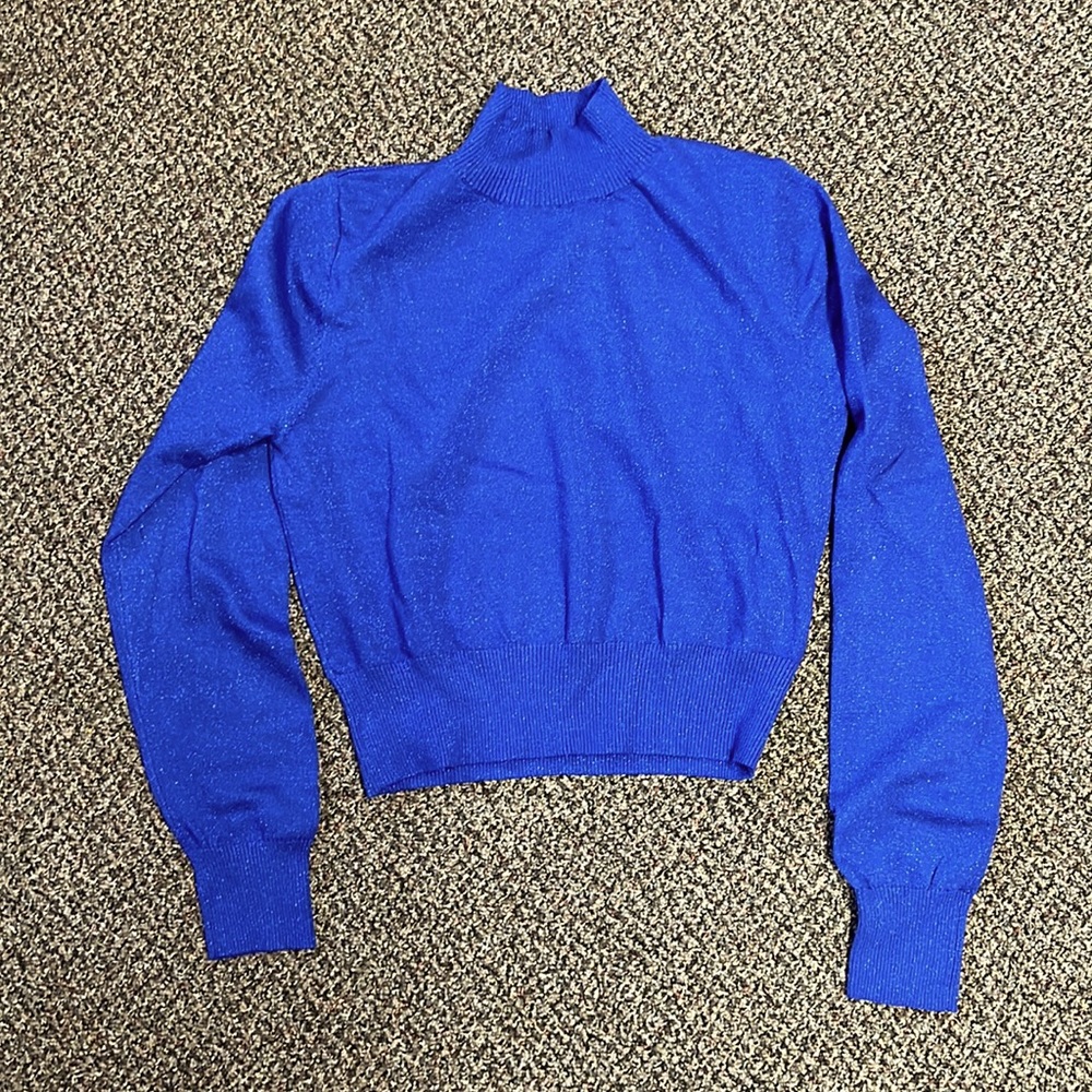 Dreamers Blue Cropped Sweater